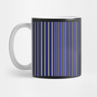 Blue and grey stripe pattern Mug